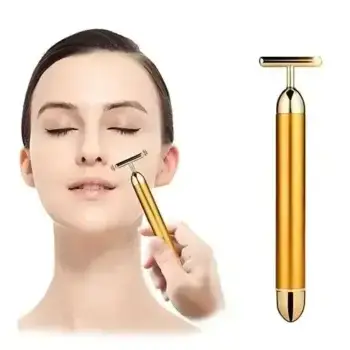 Luxury Skincare 24K Gold Energy Electric Facial Massager Roller (50% OFF)